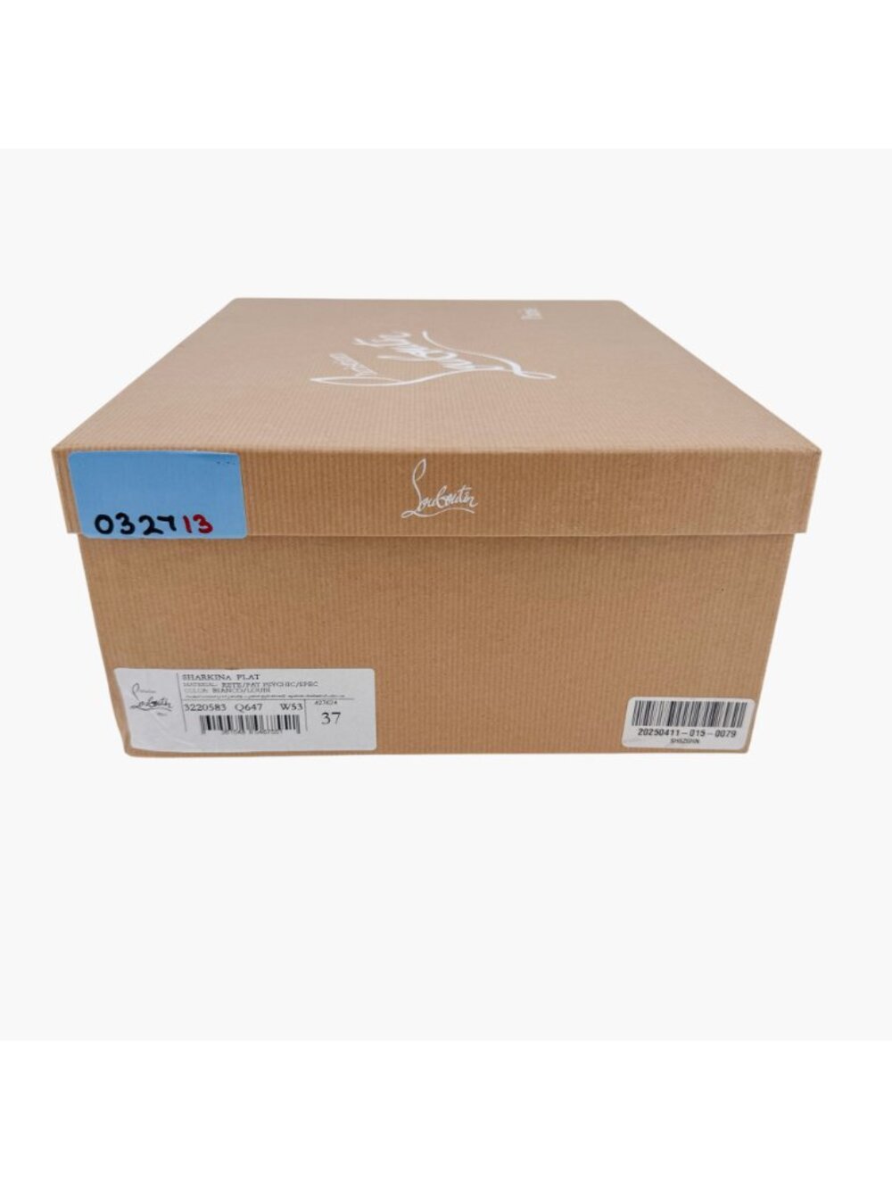 Christian Louboutin Sharkina Sneakers White Red Shark Size 37 US 7 Women's - Picture 15 of 15
